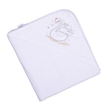 Terry Hooded Towel 80x100 cm: White Swan