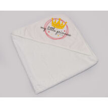 Terry Hooded Towel 75 x 75 cm: Princess (White)