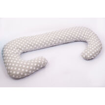 2in1 Nursing Pillow: Big Gray Dots