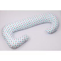 2in1 Nursing Pillow: Turquoise-Gray Stars