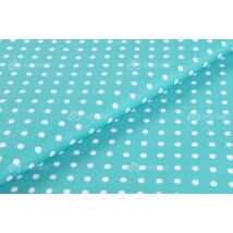 BASIC Cotton Sheet 60x120 cm: Turquoise Dots