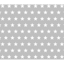 BASIC Cotton Sheet 60x120 cm: Gray Stars