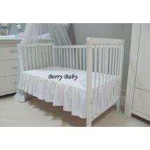 FRILLY Sheet for 60x120 cm Baby Bed: White