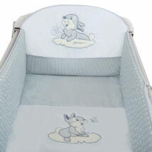 PREMIUM TOMI Embroidered Bedding Set: Gray Bunny