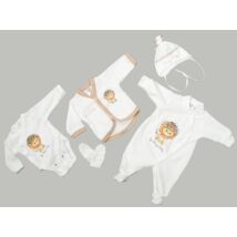 Premium 5 pieces homecoming clothes set- Lion- 50 (newborn)