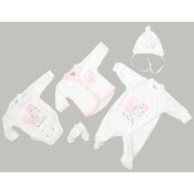 Premium 5 pieces homecoming clothes set- Lovely Cat- 50 (newborn)