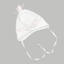 Cotton Hat: White- Rose 50