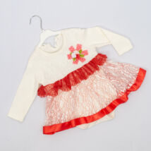 Little girl bodysuit dress for event 9-12 months- Coral