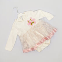 Little girl bodysuit dress for event 9-12 months- rose