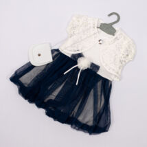 Elegant Dress for Little girls- Dark Blue- Size: 3 year