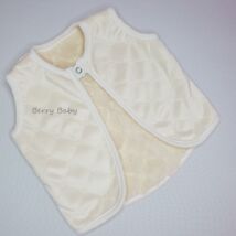 Berry Baby wellsoft vest - Furry Inside- Cream 0-6 months