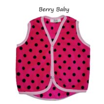 Berry Baby wellsoft vest - Pink-Black Dots 0-6 months