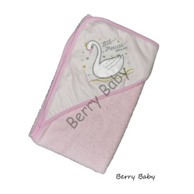 Terry Hooded Towel 80x100 cm: Swan