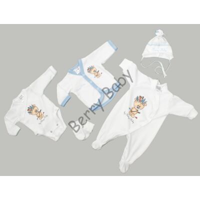 Premium 5 pieces homecoming clothes set- Bear- 50 (newborn)