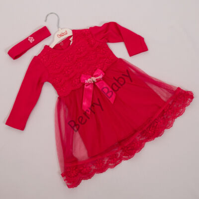 Little girl dress for events: for 1 year old babies- PINK