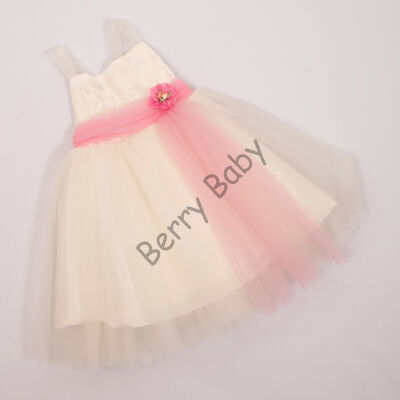 Elegant Dress for Little Girls- 3 years (with rose belt)