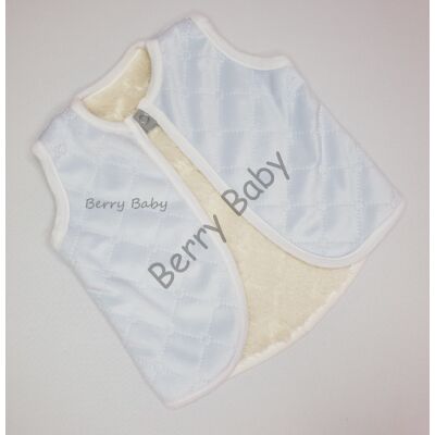 Berry Baby wellsoft vest - Furry Inside- Blue 0-6 months